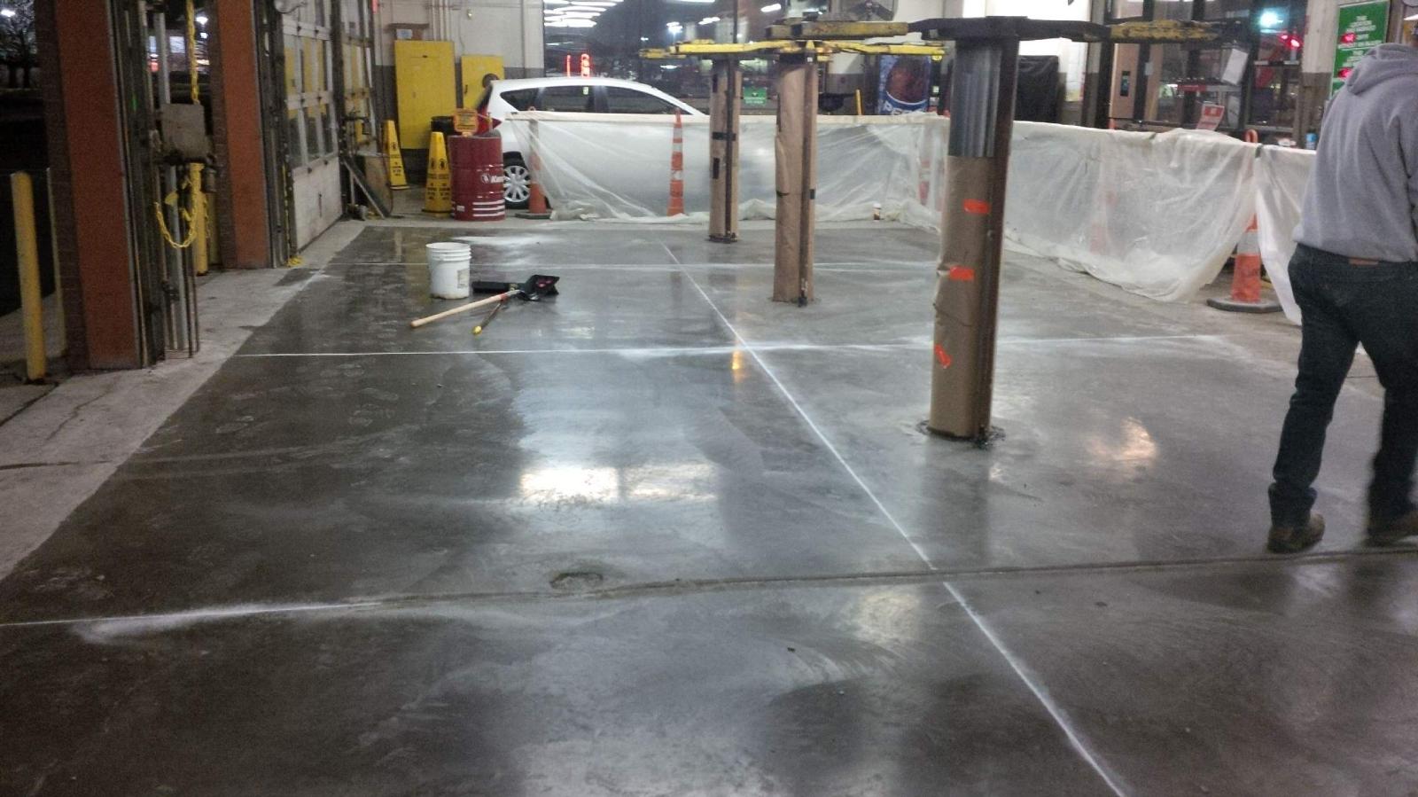 commercial concrete pavement