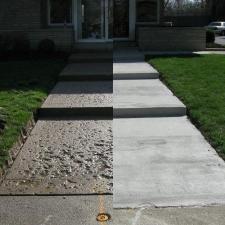 Concrete resurfacing overlay before after