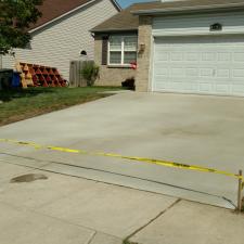 Concrete driveway