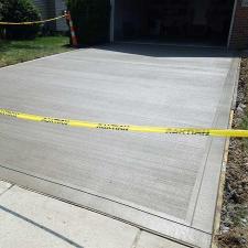 Concrete driveway installation