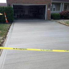 Concrete driveway installation