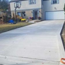 Concrete driveway installation