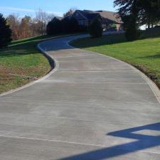 Concrete driveway