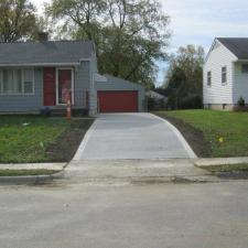 Residential concrete driveway repair