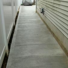 Concrete sidewalk