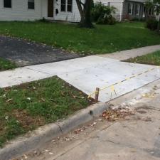 Concrete sidewalks