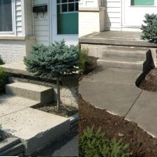 Resurfacing concrete steps before after
