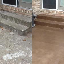 Decorative concrete before after