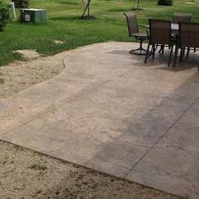 Decorative stamped concrete