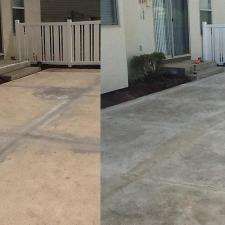 Stamped concrete before after